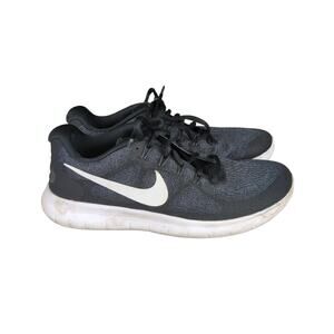 Nike Free Run RN Road Running Shoes Black Women's Size 8 Athletic Sneakers 80840